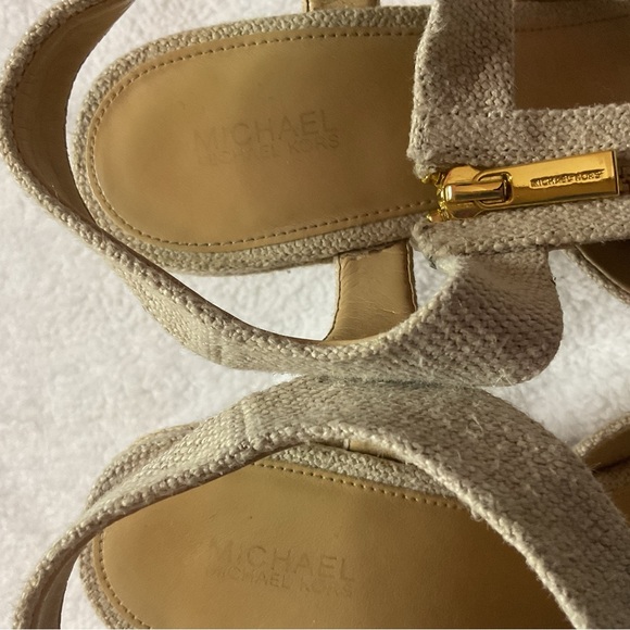 MICHAEL Michael Kors Tan Wedge Sandals - Picture 6 of 9